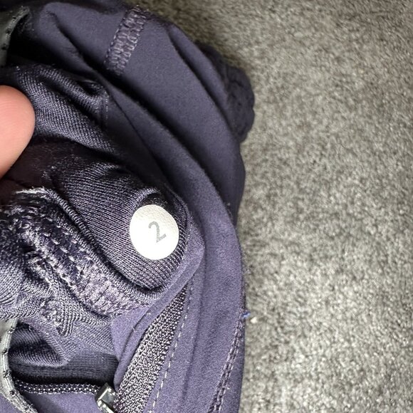 LULULEMON Track To Reality Pant II Women 2 Navy Blue Lined Reflective Jogger - Picture 5 of 14